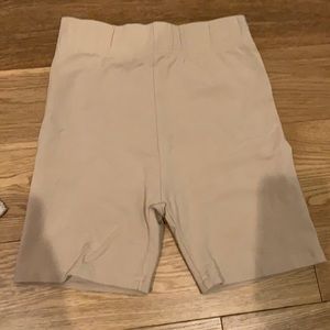 Tan bike shorts